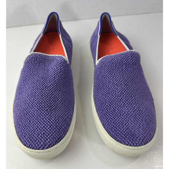 Rothy’s The Original Slip On Amethyst Terry Purple Knit Sneaker Size 7 Shoes - Picture 6 of 14